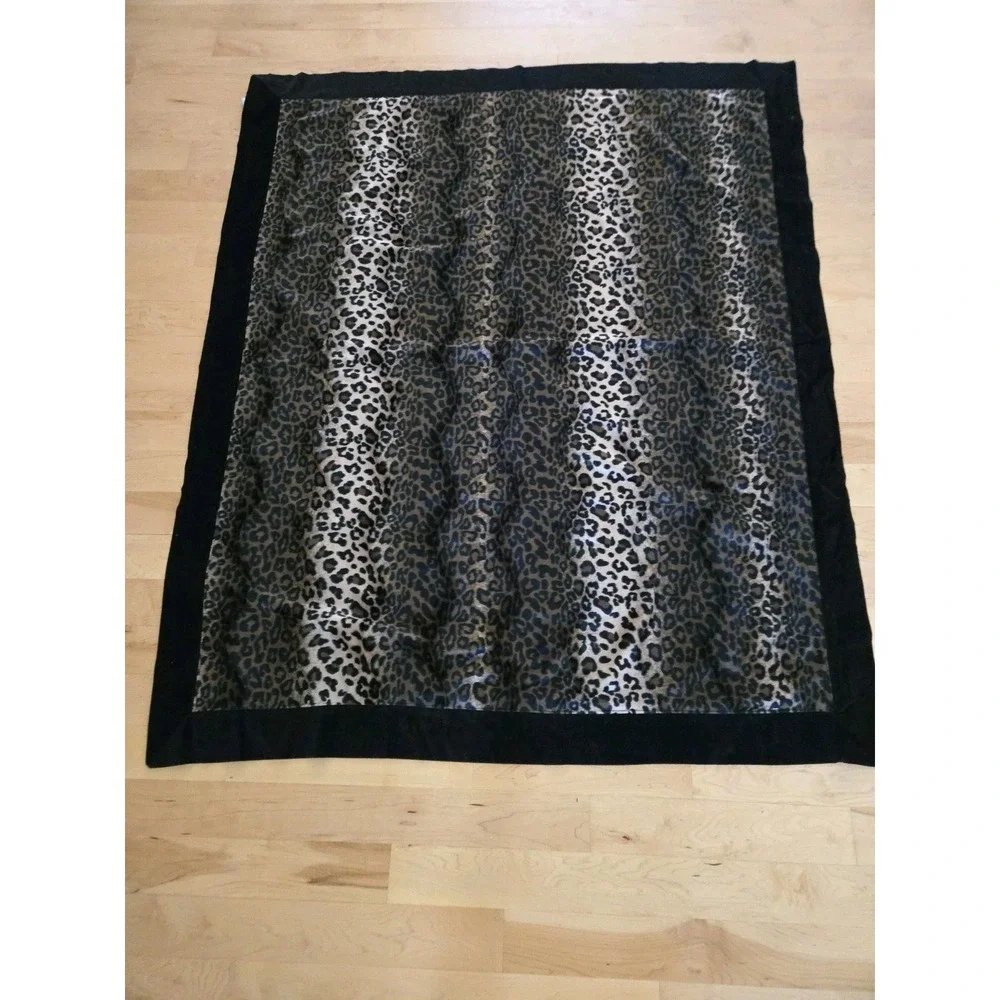 Cheetah Print Fleece Throw Blanket Leopard Animal Soft Microfiber for Sofa Couch